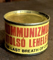 A kommunizmus utolsó lehelete konzerv 1989-ből /RITKASÁG/