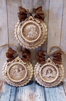 Meseszép vintage ANGYAL díszek egyben 3 db