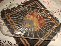 Cseh vastag üveg tálca