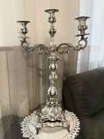 Muzeális M. Jarra Judaika gyertyatartó / kandeláber 1858-1938/