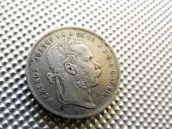 1870 ezüst 1 forint KB Körmöcbánya RITKA évjárat! (KQ4)