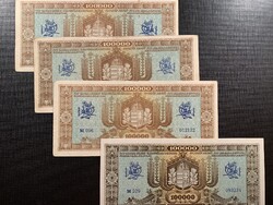 *** világosbarna hátlapos 100.000 pengő Ritka! ***