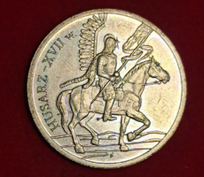 2 Zloty  - a Lengyel Lovasság Története - Huszár, XVII. század  2009. emlék érme (724)