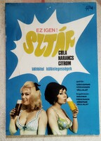 Sztàr üdítős reklám karton tàbla