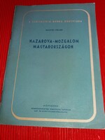 1951. Rostás Pálné: a Nazarova-mozgalom Magyarországon könyv a képek szerint NÉPSZAVA