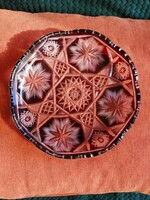 Cut Crystal Cake Serving Plate