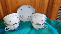 Zsolnay aranytollas teás csésze .. 4+1