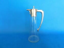 Ezüst likőrös boros karafa