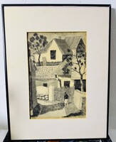 Ábrahám Rafael - Rézkarc