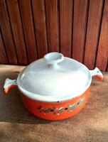 Vasöntvény zománcos lábas! Ritka!