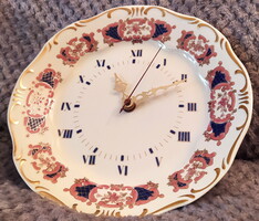 ZSOLNAY KÉZZEL FESTETT porcelán FALIÓRA, VIRÁGMINTÁS Hibátlan, Garancia!!!!!!!!