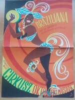 Vogel Eric plakát: Braziliana - Fővárosi Nagycirkusz