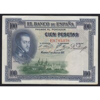 Spanyolország,100 pesetas 1925 EF+