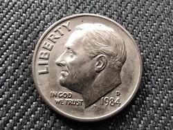 USA Roosevelt 1 Dime 1984 D
