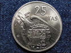 Spanyolország Francisco Franco (1936-1975) 25 Peseta 1957 1964 aUNC