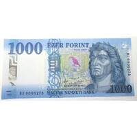 Magyarország,1000 forint 2017 DE - ALACSONY SORSZÁM UNC