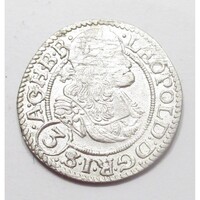 Ausztria,I. Lipót 3 krajcár 1669 SHS - Breslau EF+ ezüst 1.67g