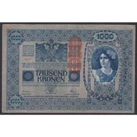 Ausztria,1000 kronen 1919 - DEUTSCHÖSTERREICH VF