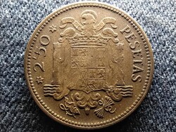 Spanyolország Francisco Franco (1936-1975) 2 1/2 Peseta 1953 1954