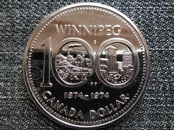 Kanada 100 éves Winnipeg .500 ezüst 1 Dollár 1974