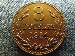 Guernsey bronz 8 Double 1914 H