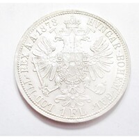 Ausztria,1 florin 1878 aUNC+ ezüst 12.34g900