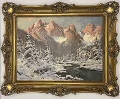 Neogrády László (1896-1962) 80x100 cm EREDETI olajfestménye