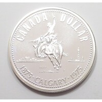 Kanada,1 dollar 1975 - 100 éves Calgary UNC ezüst 23.3276g500