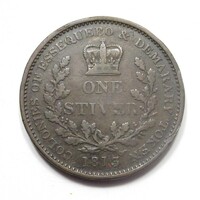 Guyana,1 stiver 1813 - Demerara és Essequibo F réz