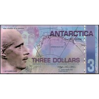 Antarktisz,3 dollars 2008 UNC