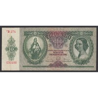 Magyarország,10 pengő 1936 - csillagos F