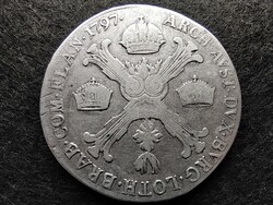 Ausztria II. Ferenc (1792-1795) .873 Ezüst 1/2 Koronatallér 1797 G