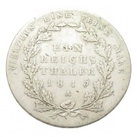 Németország,III. Frigyes Vilmos 1 tallér 1815 A - Poroszország F+ ezüst 22.27g750