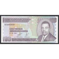 Burundi,100 francs 2006 UNC