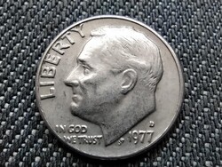 USA Roosevelt 1 Dime 1977 D