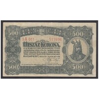 Magyarország,500 korona 1923 F