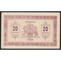 Magyarország,20 korona 1919 - Miskolc EF