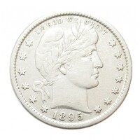 USA,Barber quarter dollar 1895 S EF ezüst 6.250g900