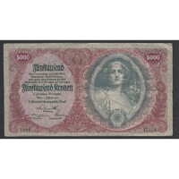 Ausztria,5000 kronen 1922 F-