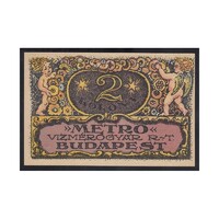 Magyarország,2 korona 1920 - Metro Vízmérőgyár Rt. aUNC+