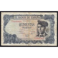 Spanyolország,500 pesetas 1971 F