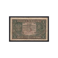 Lengyelország,5 marek 1919 F