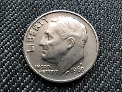 USA Roosevelt 1 dime 1968 D