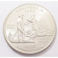 USA,quarter dollar 2005 P - California aUNC+ réz