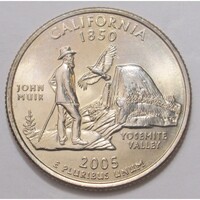USA,quarter dollar 2005 D - California aUNC+