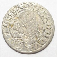 Lengyelország,II. Ferdinánd 3 krajcár 1628 HR - Breslau - Szilézia EF ezüst 1.45g