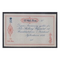 Grönland,12 skilling 1856 EF+