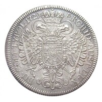 Ausztria,III. Károly 1 tallér 1729 - Hall EF+ ezüst 28.78g