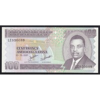 Burundi,100 francs 2007 aUNC+