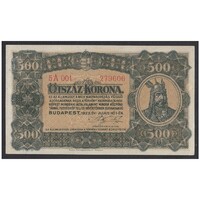 Magyarország,500 korona 1923 aUNC+